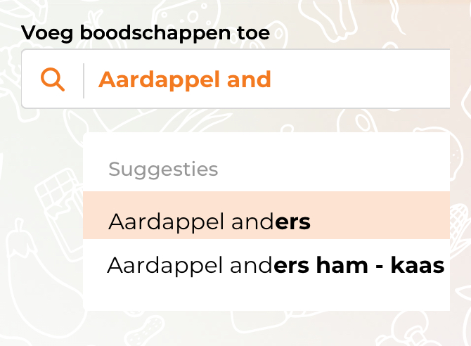 Zoek makkelijk naar producten
